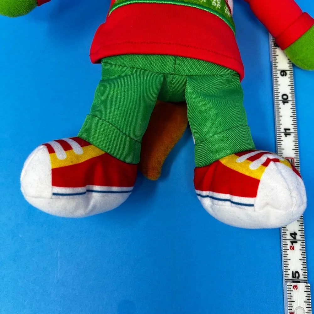 Fisher Price Alvin Chipmunks 14 inch Red Green Christmas Santa Hat‎ Plush